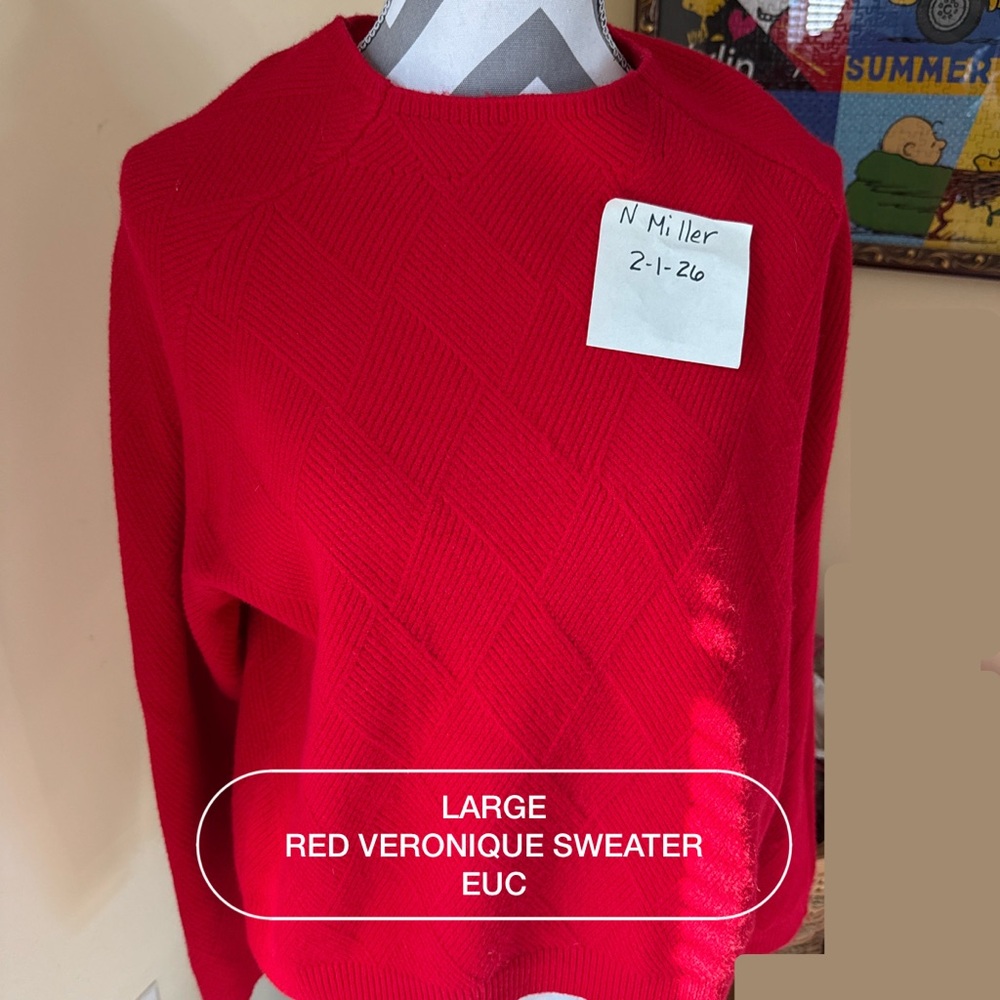 Zyia Red Veronique Sweater